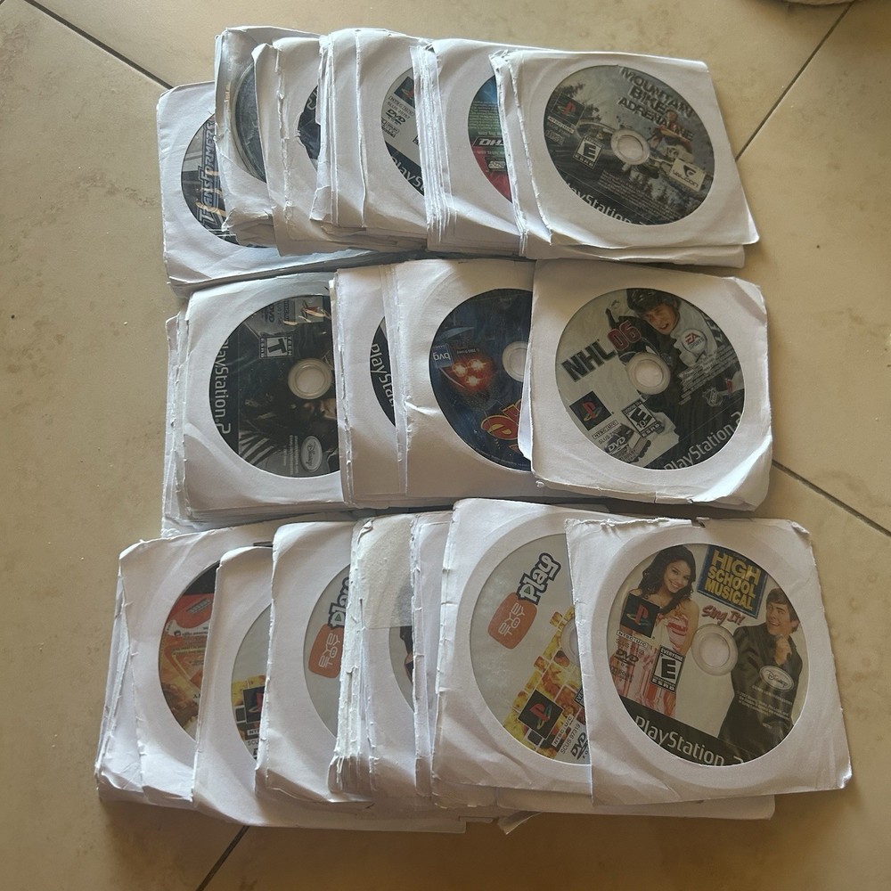 100x PLAYSTATION 2 Video Game Lot: For Ps2 More~ Disc Only