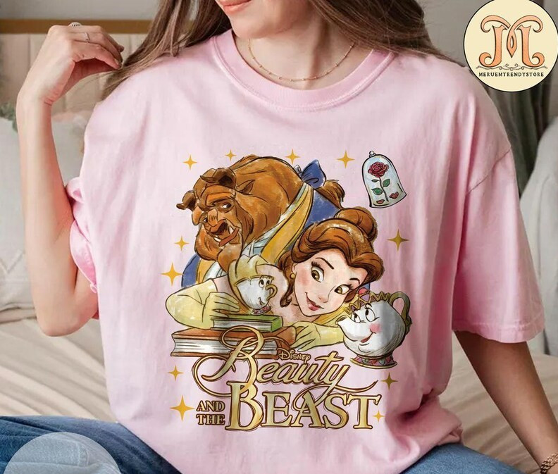 Retro Beauty And The Beast Shirt, Belle Princess Shirt