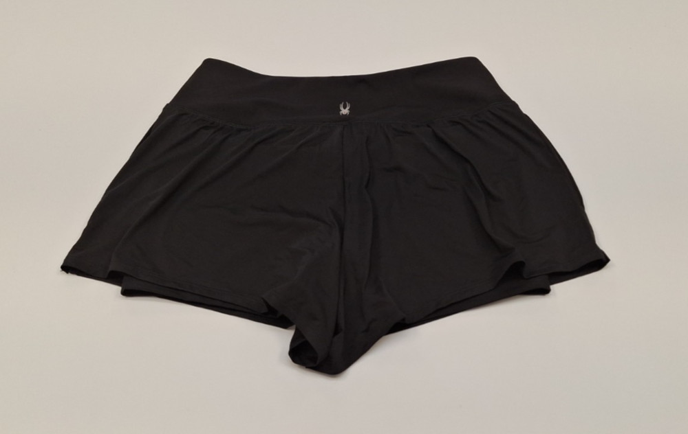 Spyder Active Women's Running Shorts With Pockets, Black, Size Large