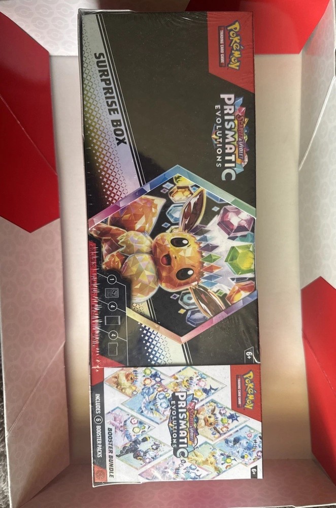 Pokemon Prismatic Evolutions Booster Bundle + Surprise Box (SEALED)Sam’s Club Bundle
