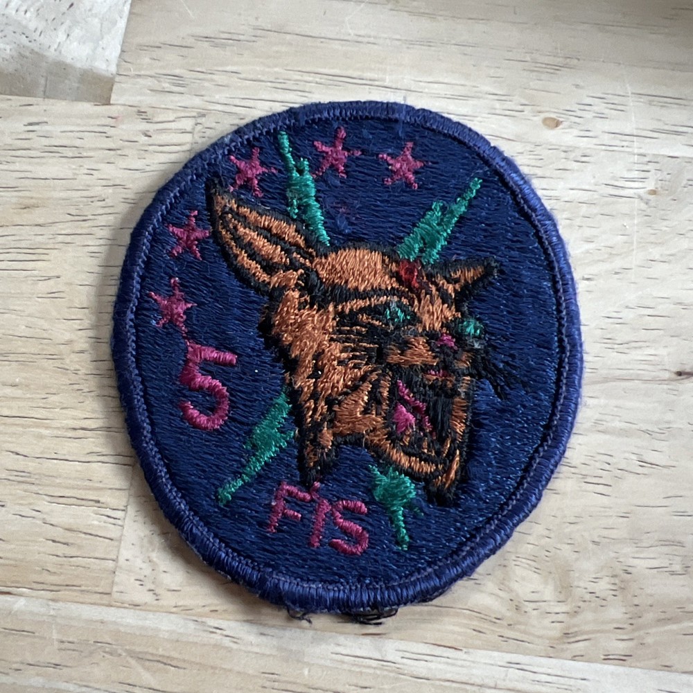 VTG USAF US Air Force 5th Fighter Interceptor Squadron FIS SUBDUED Patch