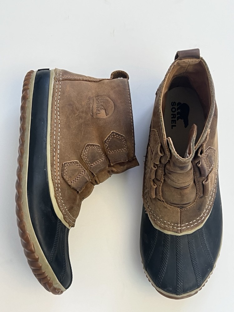 Sorel Womens N About Leather Waterproof Rain Snow Boot Size 8