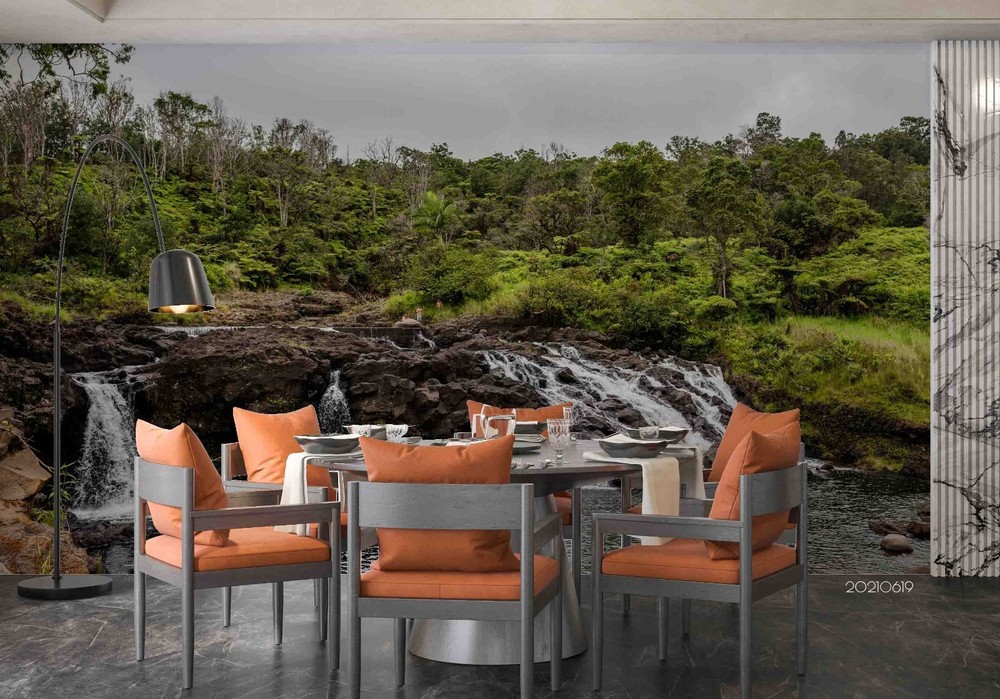 3D Forest Waterfall Landscape Wall Murals Wallpaper Murals Wall Sticker 23