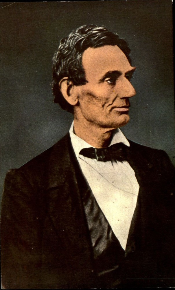 Abraham Lincoln portrait 16th President of US born 1809 in Kentucky
