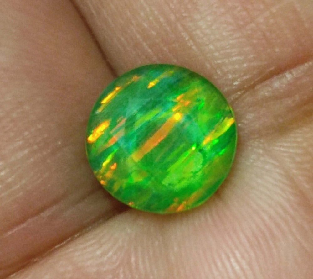 5 Ct CertifiedStuning Full Fire Sphene Titanite Round Cut Gemstone For Jewellery