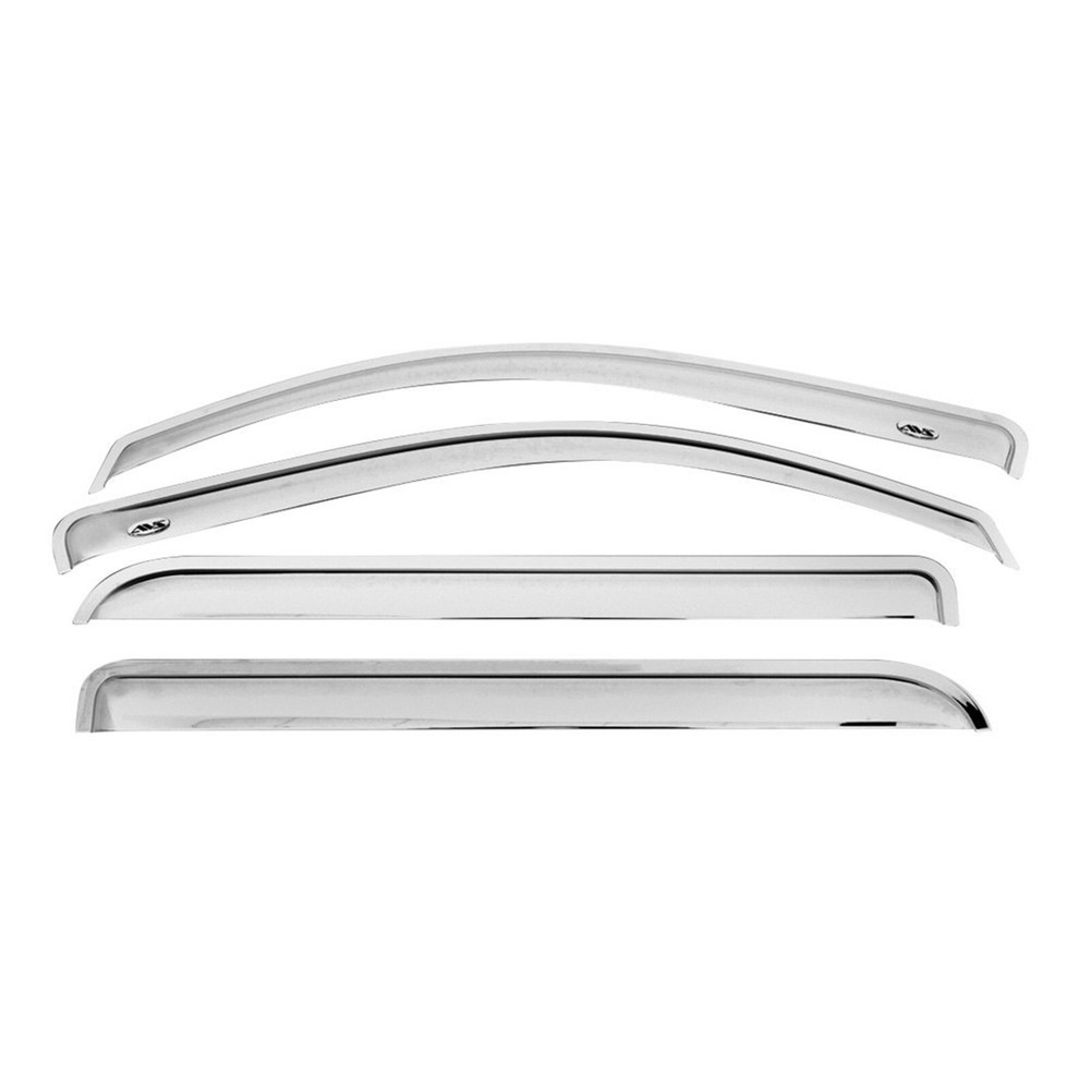 AVS Chrome Ventvisor Front & Rear Window Deflectors Set for 14-19 Toyota Corolla