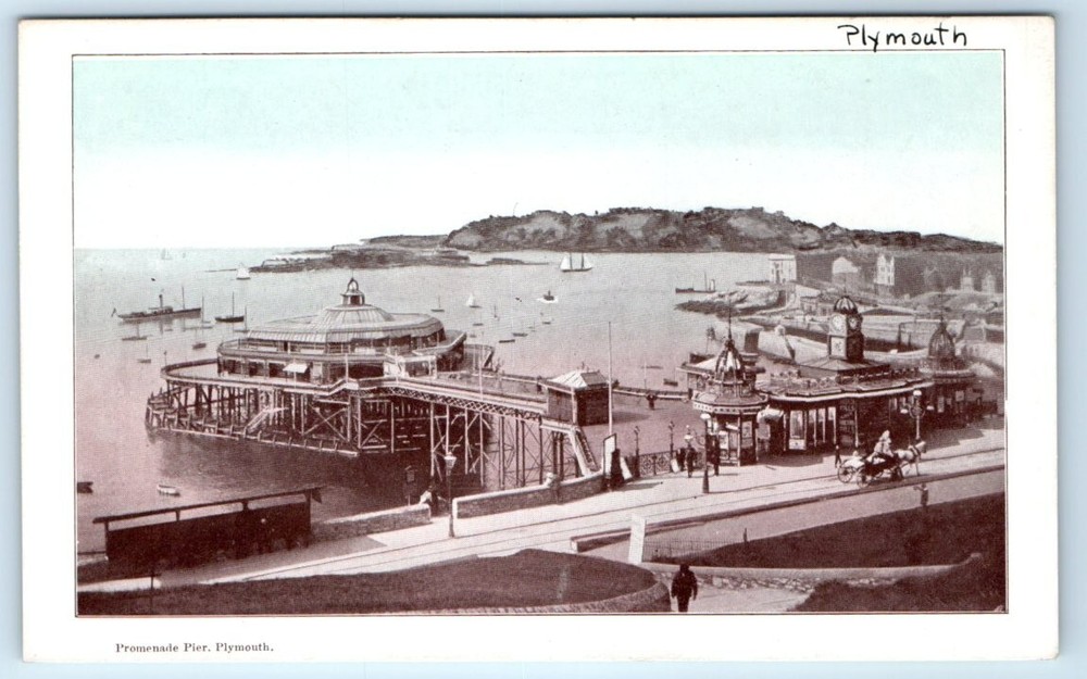 Promenade Pier PLYMOUTH England UK Postcard