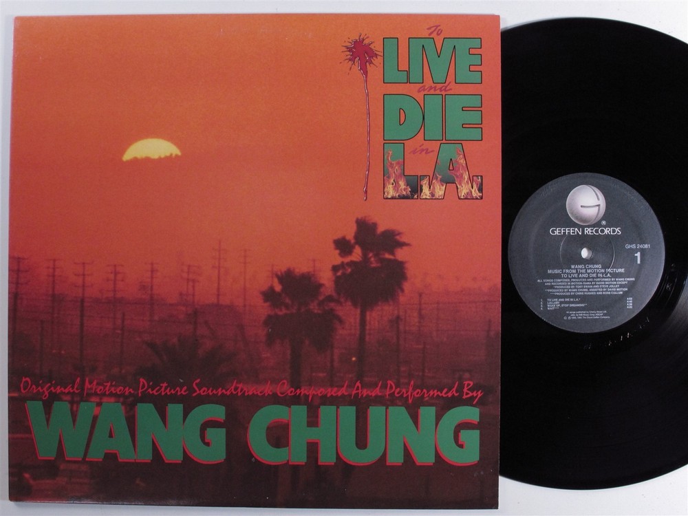 TO LIVE AND DIE IN L.A. OST Wang Chung GEFFEN LP VG++ c