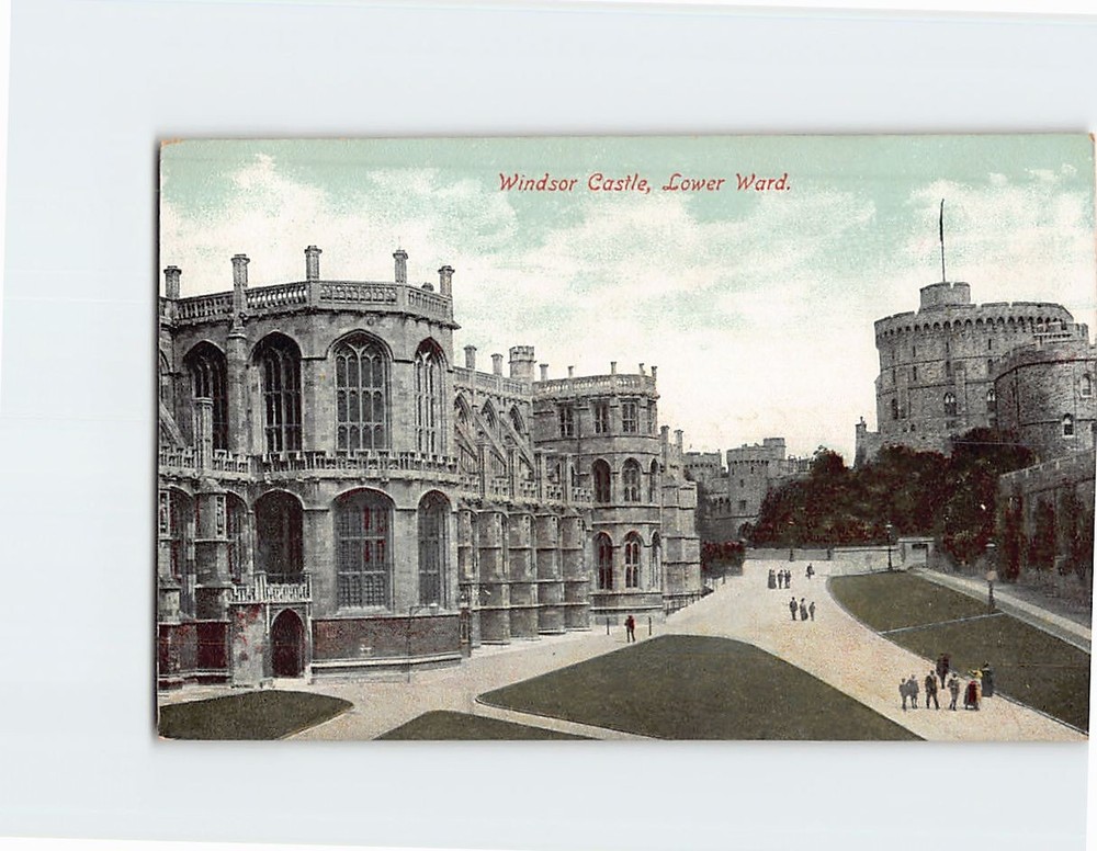 Postcard Windsor Castle Lower Ward England