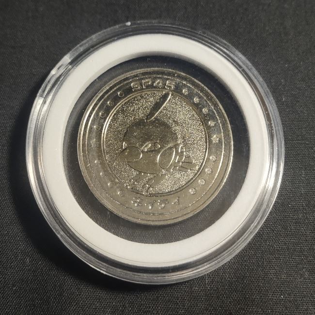 1999 Pokemon Meiji Battle Natu Metal Coin LP Japanese #SP45