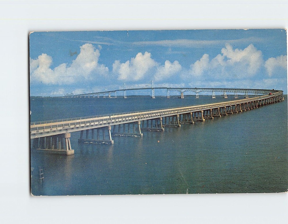 Postcard Chesapeake Bay Bridge Maryland USA