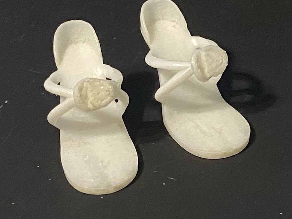Vintage White High Heel SHOES 10.5” Little Miss REVLON / Vogue JILL & JAN Dolls