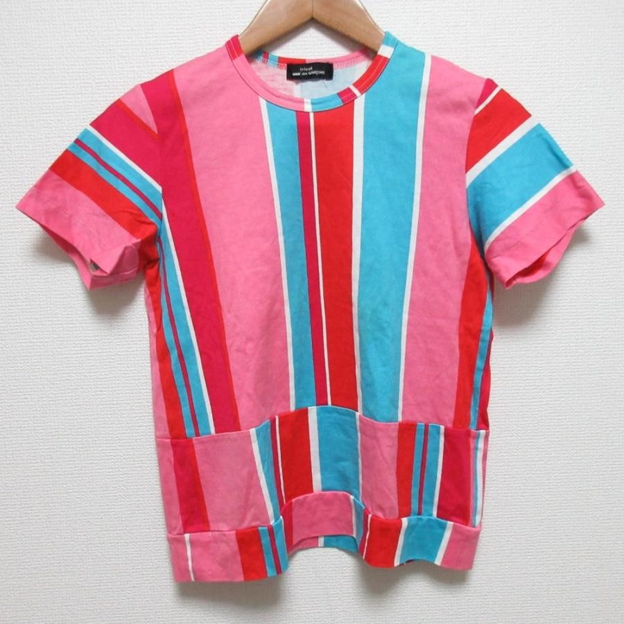tricot COMME des GARCONS AD2001 Multi Stripe Short Sleeve T-Shirt Women's Used