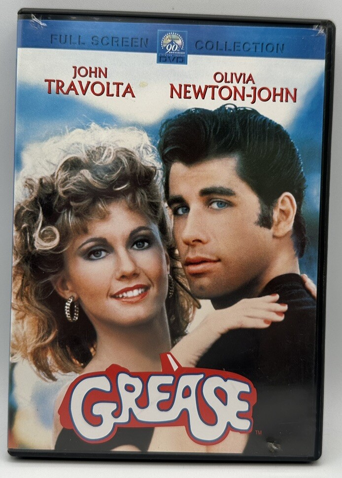John Travolta Olivia Newton-John Grease DVD Widescreen 2002 Free Shipping