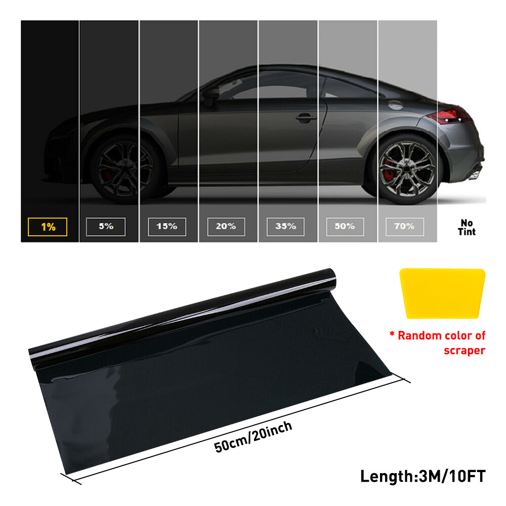 1% VLT Carbon Window Film Any Tint Shade PreCut All Sides Rears for Honda Glass
