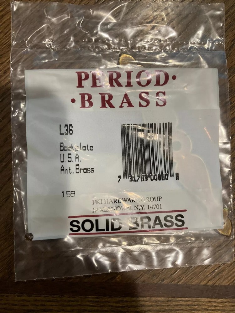 Period Brass L36 Backplate 4