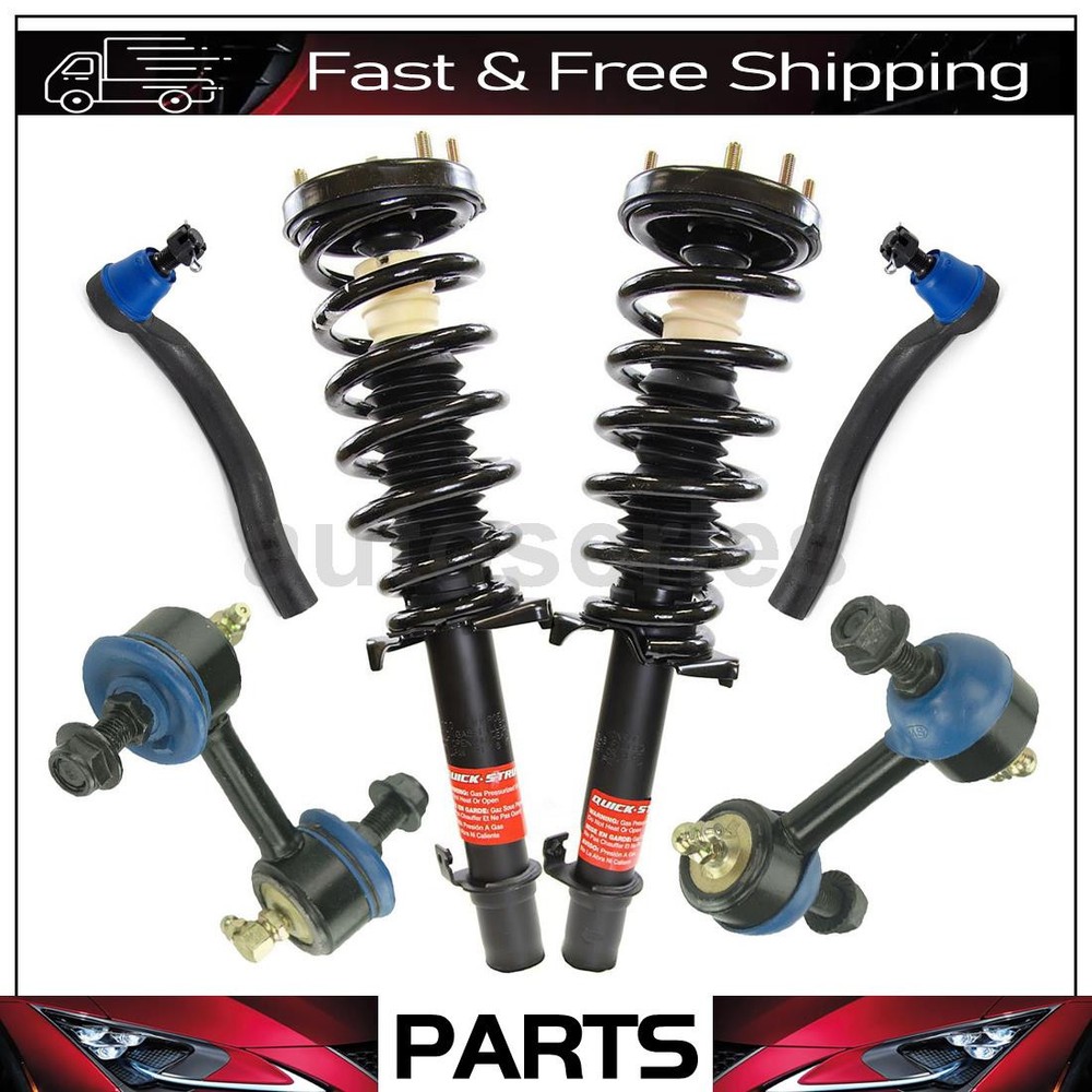 6pc Front Suspension Kit for Acura TSX 2.4L 3.5L w/ Tie Rods & Sway Links