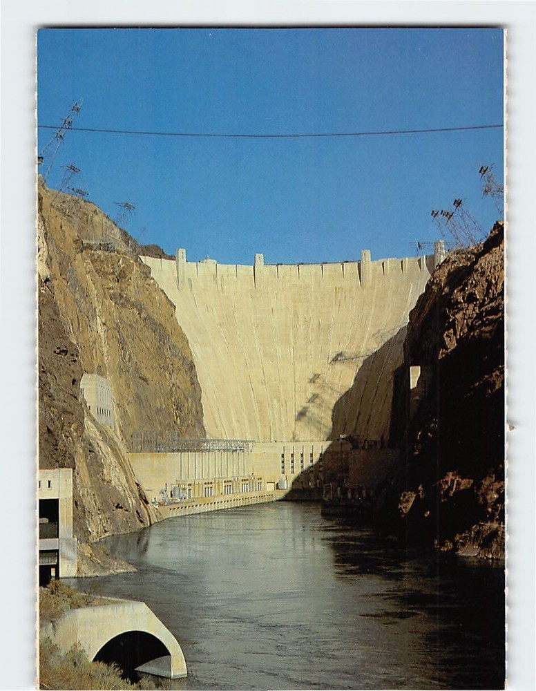 Postcard View from the Colorado River Hoover Dam USA