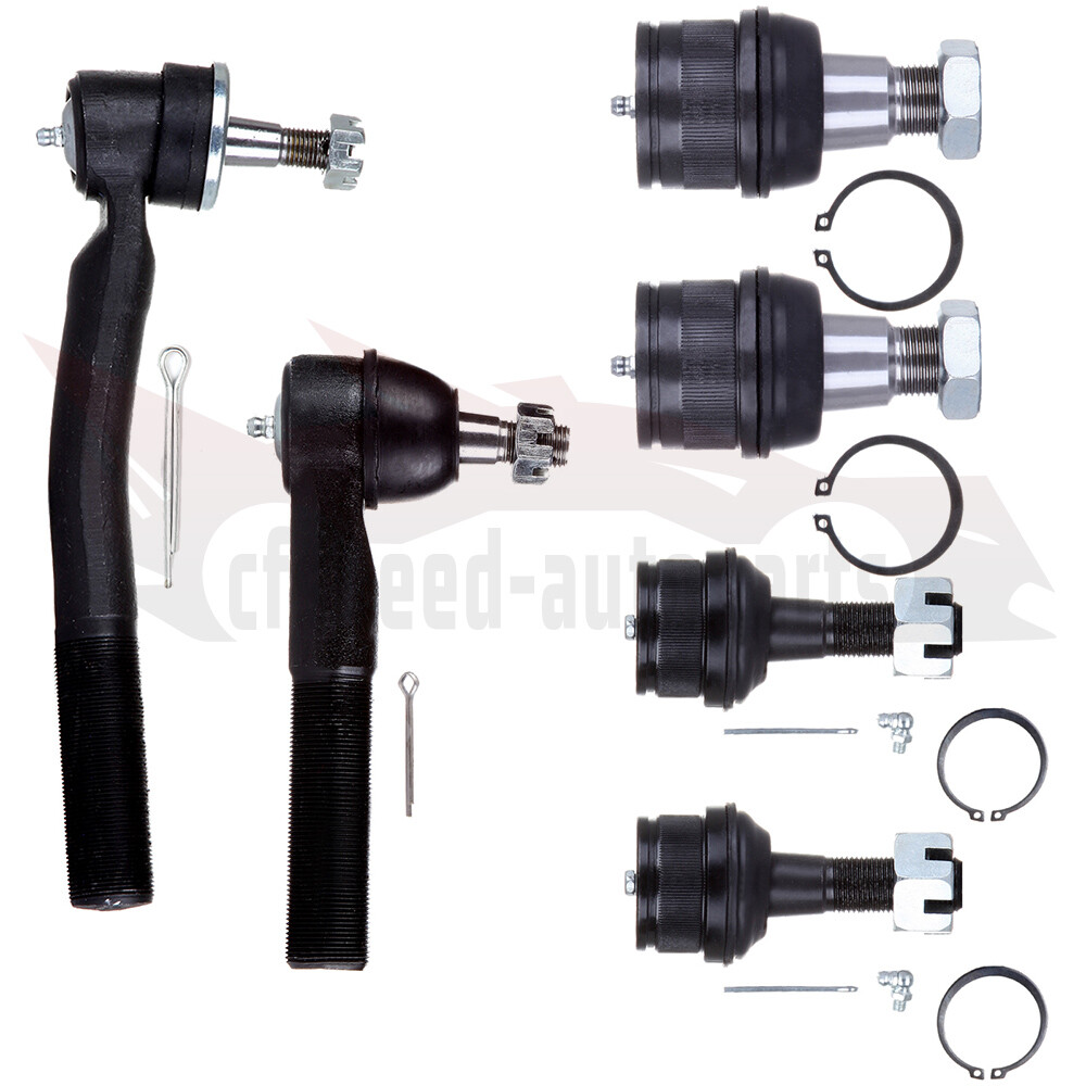 6pc Front Ball Joints & Outer Tie Rod End Set for 1998-1999 Dodge Ram 2500 3500