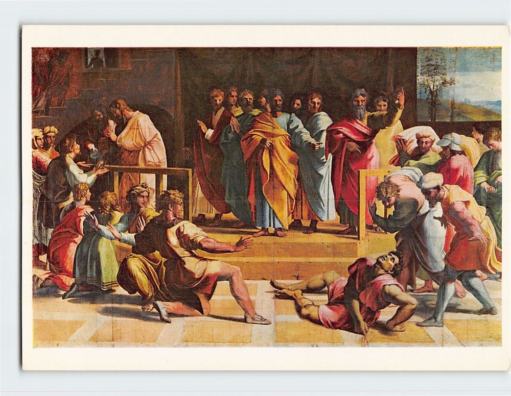 Postcard The Death of Ananias by Raphael