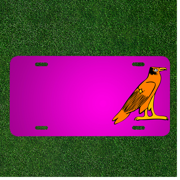 Create a Custom Personalized Car License Plate Featuring Your Name with an Eagle and Ancient Egyptian Design
