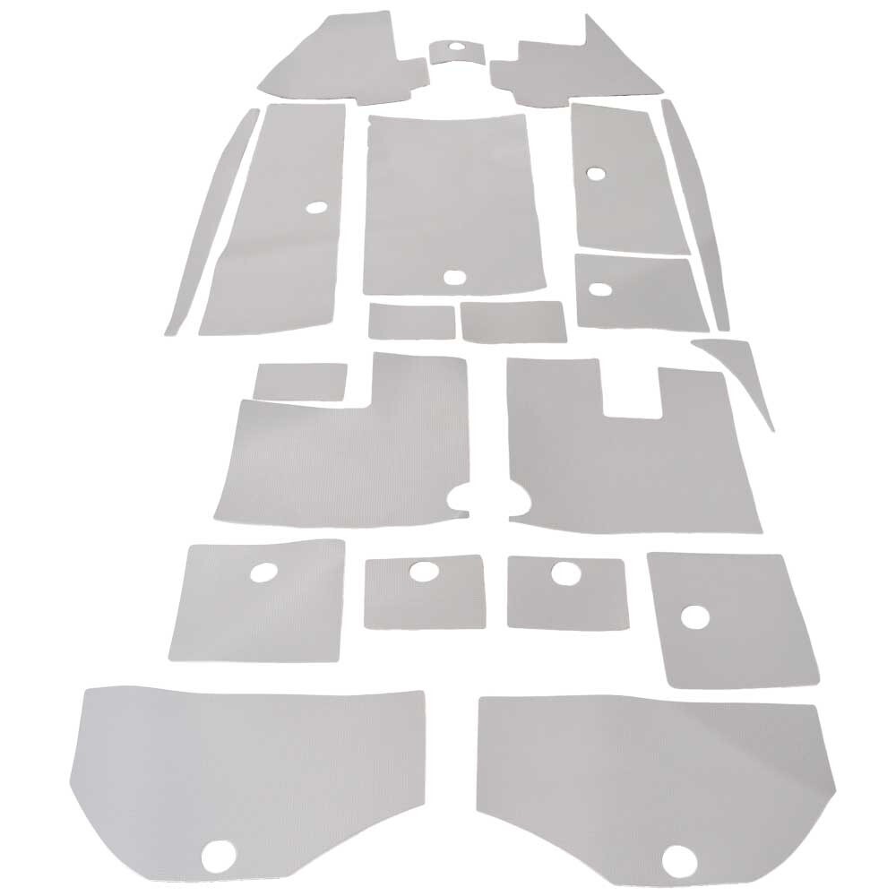 Legend Boat Non Skid Mat | Gray Adhesive Flooring (21PC)