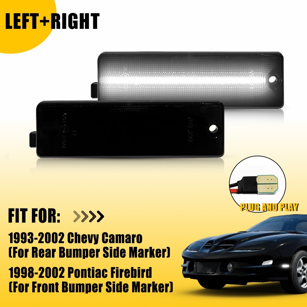 98-02 Pontiac Firebird Smoked LED Side Marker Lights