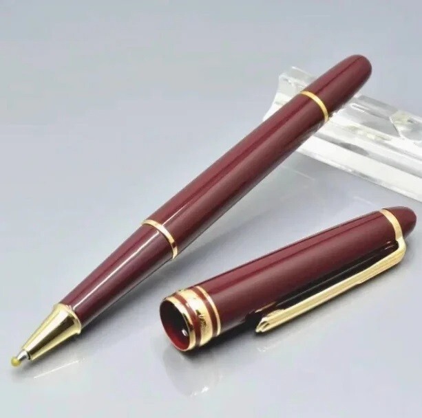Luxury MB163 Red Ballpoint Pen Rollerball Pen Classic Design with Serial Numbers
