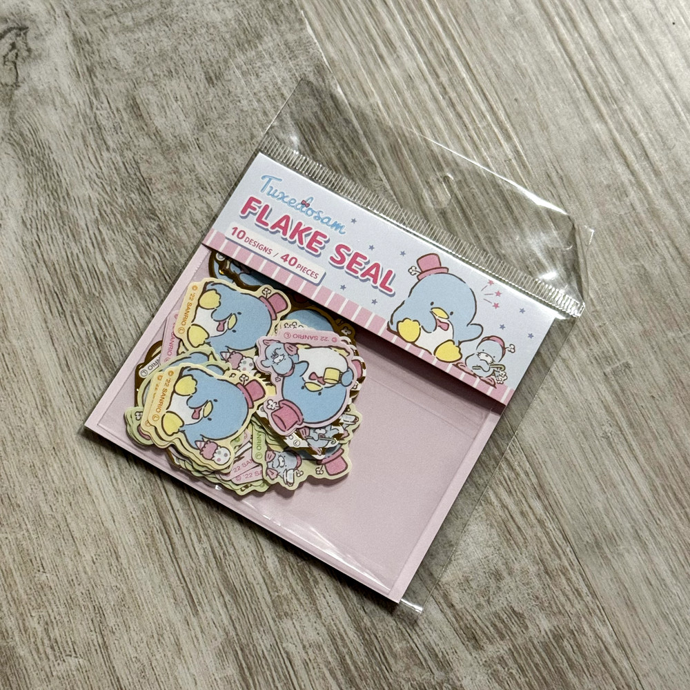 Sanrio Tuxedosam Flake Seal Stickers Pack from Japan