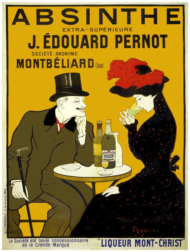 7641.Decoration Poster.Home Room art design print.Absinthe magic liquor Nouveau-image