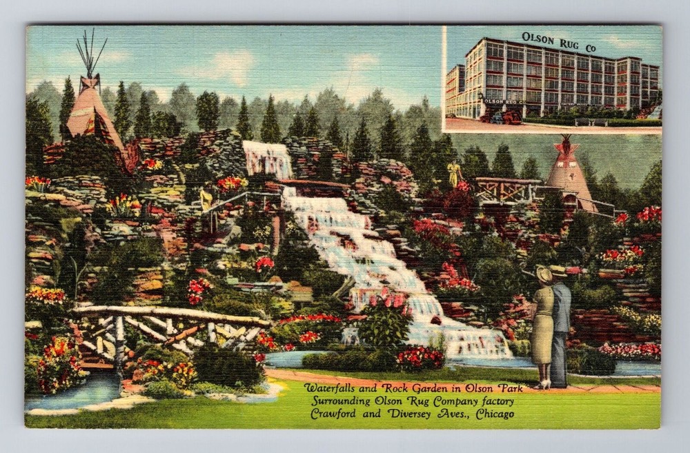 Chicago IL-Illinois, Olson Rug Company, Advertising, Vintage Souvenir Postcard