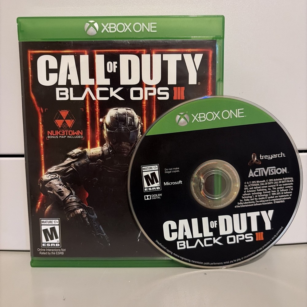 Call of Duty: Black Ops III Xbox One Complete in Box CIB Tested Free Shipping!