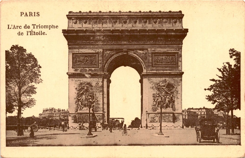 PARIS, L'Arc de Triomphe, de l'Étoile, La Post Postcard