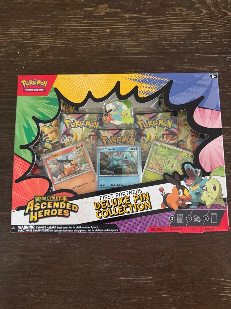 Pokemon Ascended Heroes First Partner Deluxe Pin Collection Sealed New