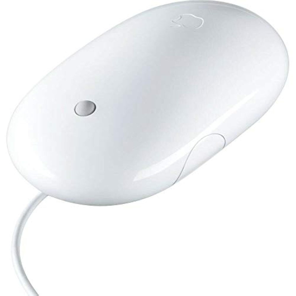 USB Wired Optical Mouse A1152 for Computers in Sleek White Design