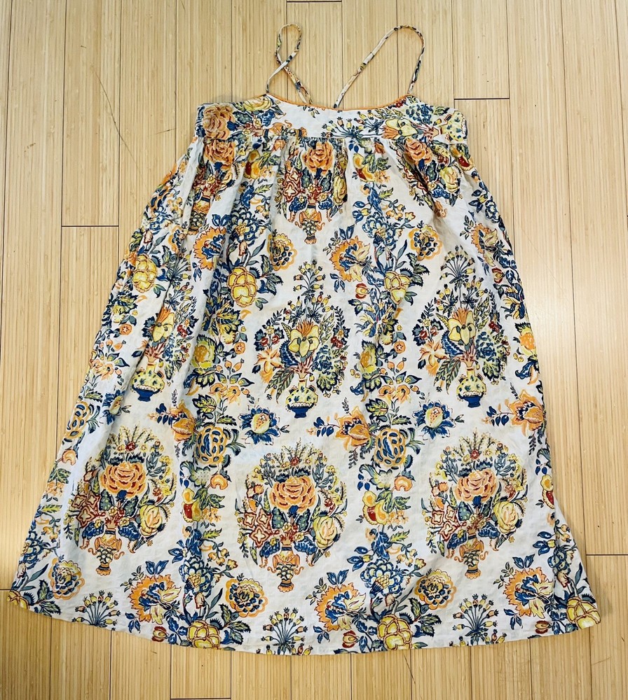 Savona Slip Dress Cotton Blend Sleeveless Midi Length Size L