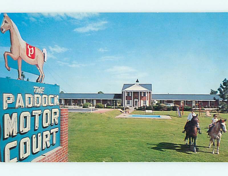 Unused Pre-1980 PADDOCK MOTOR COURT MOTEL & RESTAURANT Manning SC u7527@