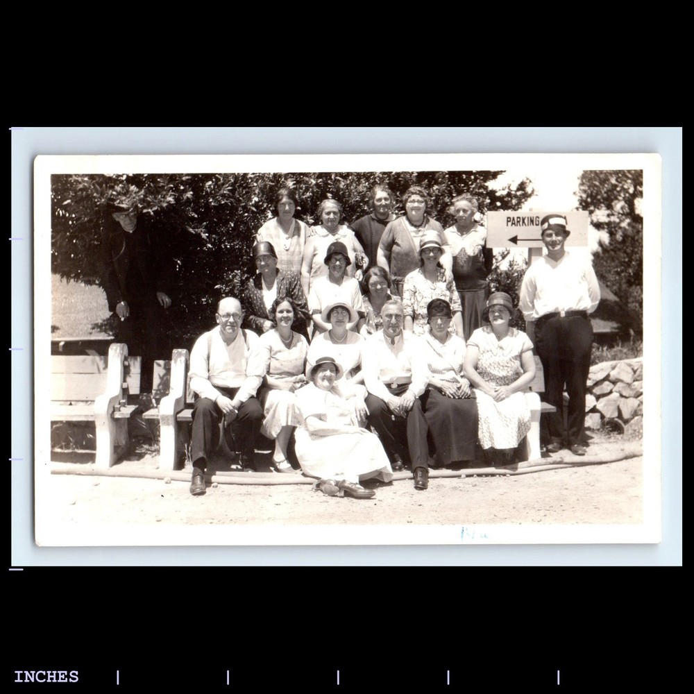 Old Vintage Photo MEN WOMEN MT TAMALPAIS 1931 GROUP PICTURE