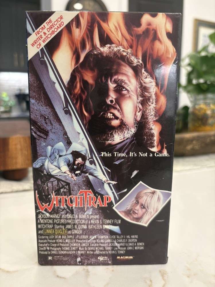 Witchtrap VHS Magnum Entertainment Rare HTF Horror Cult Linnea Quigley VG