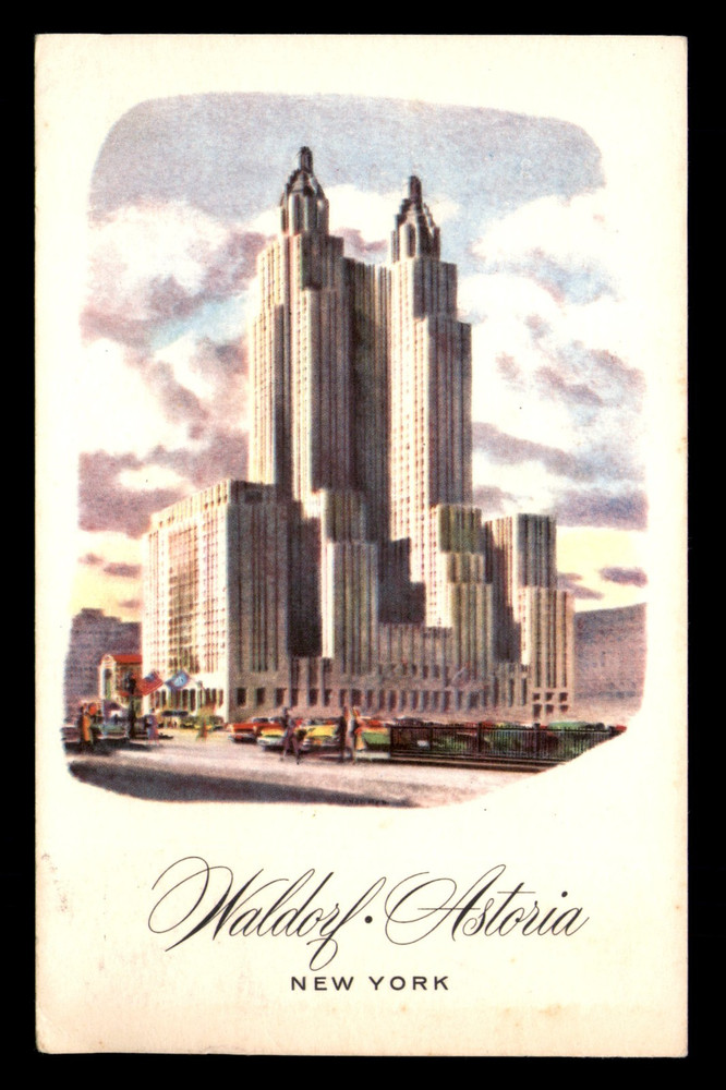 Waldorf Astoria Park Avenue Luxury Hotel New York NY Posted Postcard