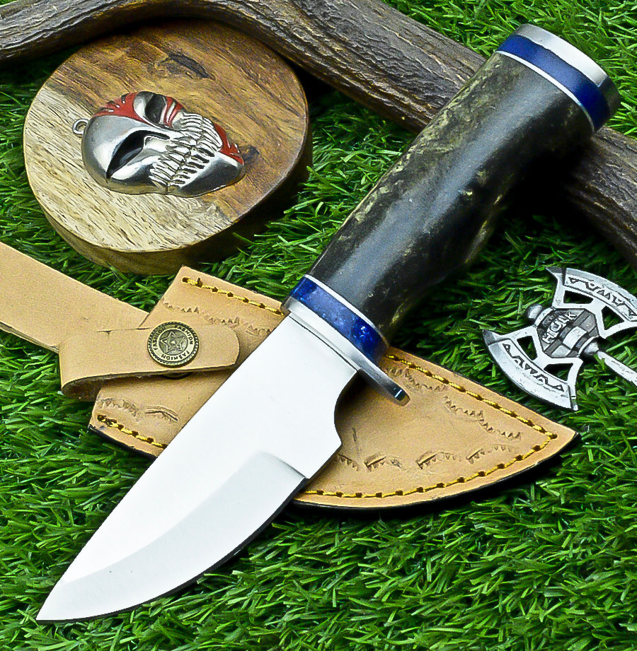 Custom Hand Forged J2 Steel Blade skinning Knife, Hunting CAMPING Knife- UN-7313