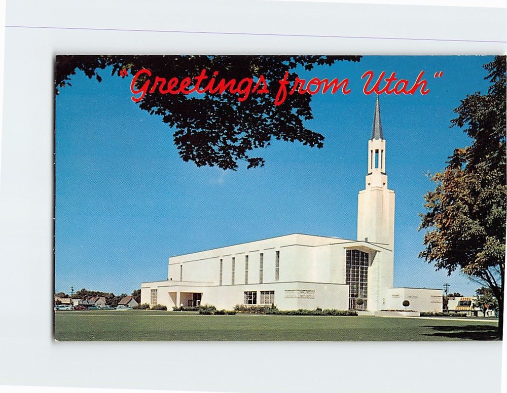Postcard LDS Mormon Tabernacle Salt Lake City Utah USA