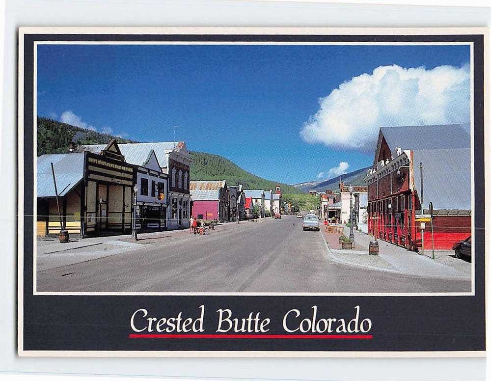 Postcard Elk Avenue Crested Butte Colorado USA
