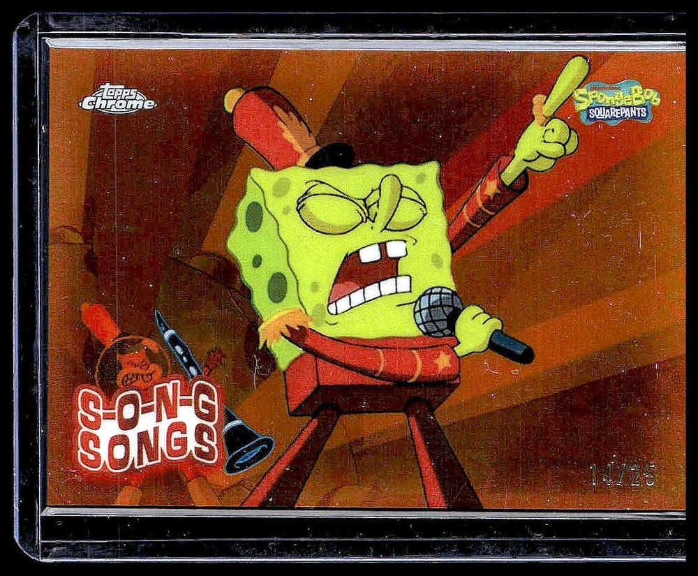 2025 Topps Chrome SpongeBob Sweet Victory SONG SONGS /25 S-5