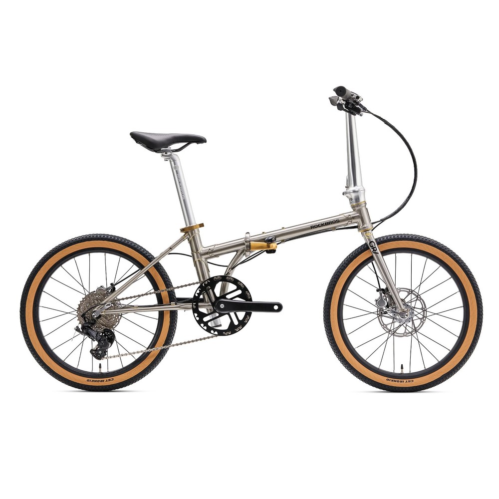 ROCKBROS Gravis 20inch Folding Bike 9-Speed Hydraulic Disc Brake  4130 Steel LUG