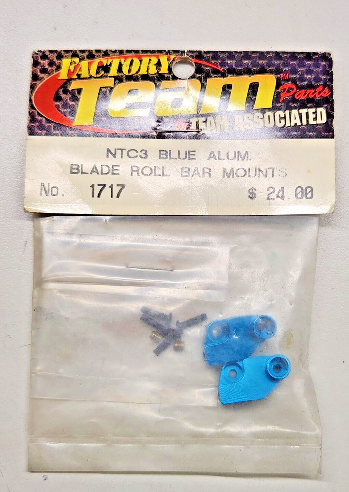 Team Associated 1717 NTC3 Blue Aluminum Blade Roll Bar Mount
