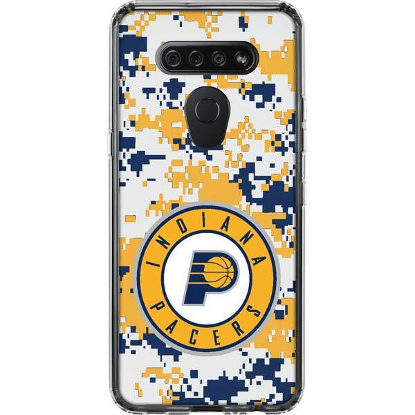 NBA Indiana Pacers LG K51/Q51 Clear Case - Indiana Pacers Digi Camo