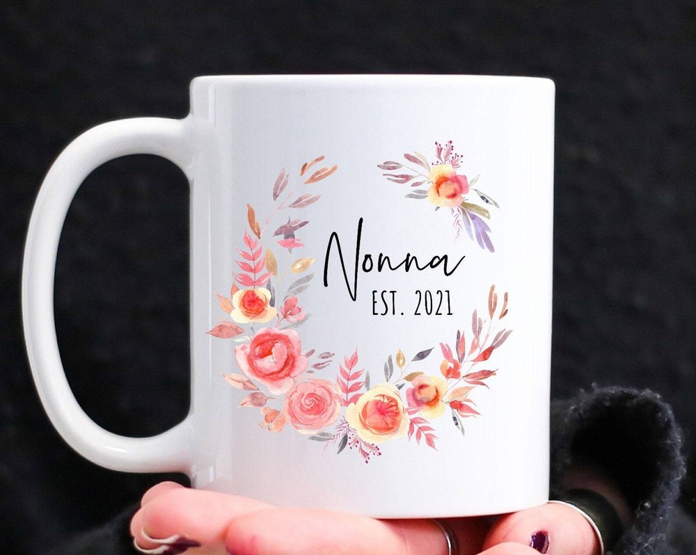 Nonna Established Coffee Mug Nonna To Be Baby Reveal Gift