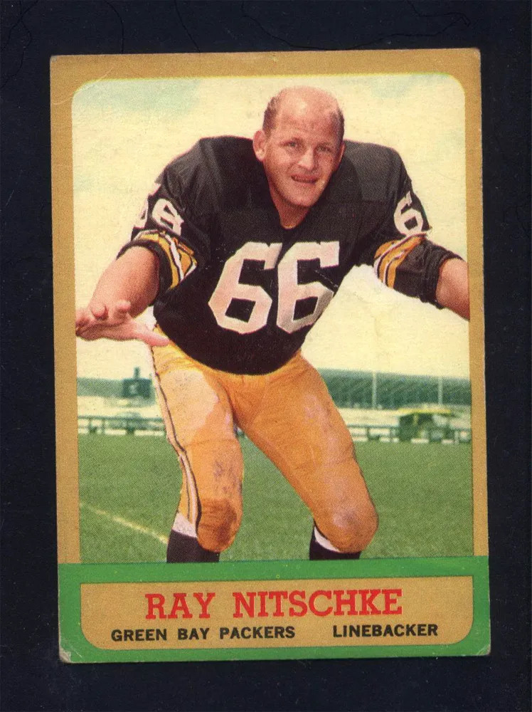 1963 Topps #96 Ray Nitschke Rookie HOF Packers (VG)