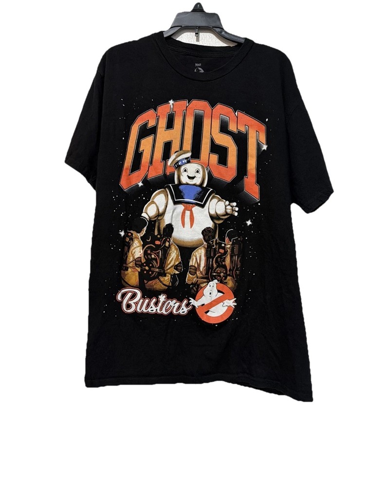 Mad Engine Ghostbusters Stay Puft Men's Medium Black Graphic T-Shirt T2